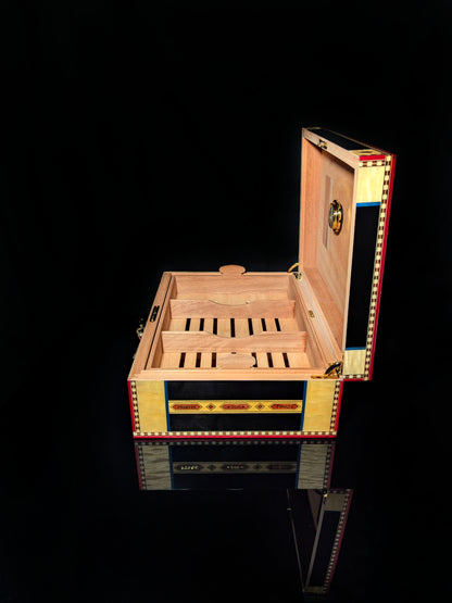 Elie Bleu Alba Black Sycamore Humidor 200 ct NIB