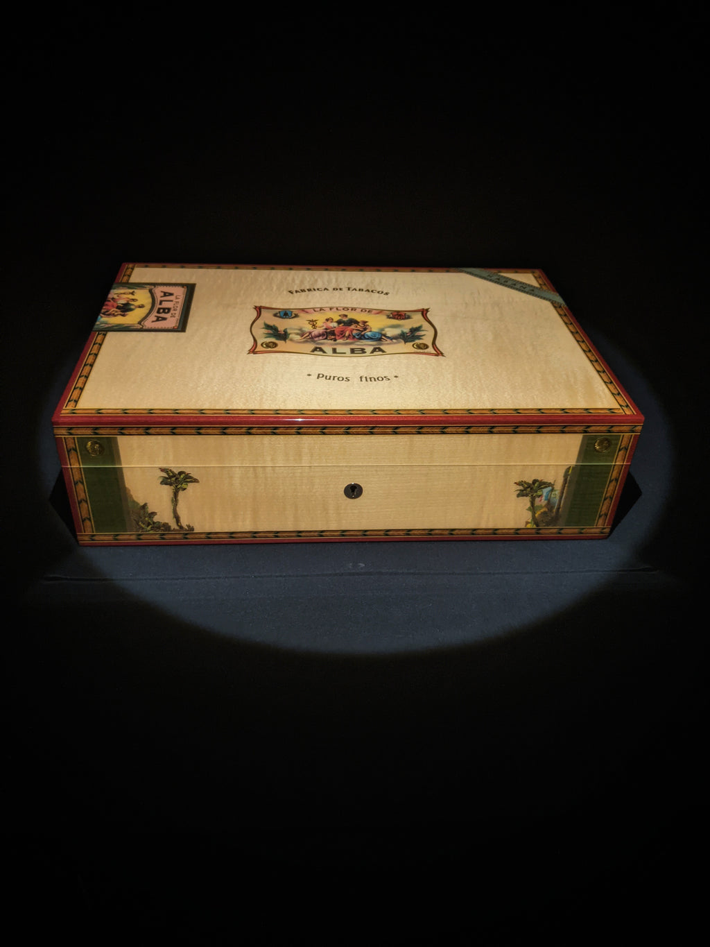 Elie Bleu Alba Natural  Sycamore Humidor 110 count NIB
