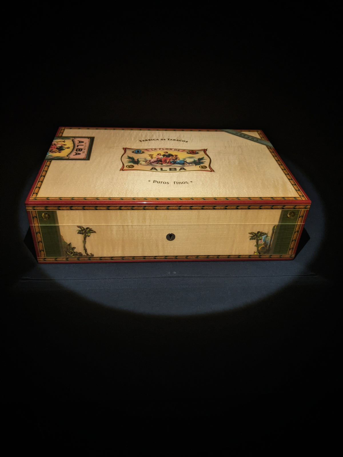 Elie Bleu Alba Natural  Sycamore Humidor 110 count NIB