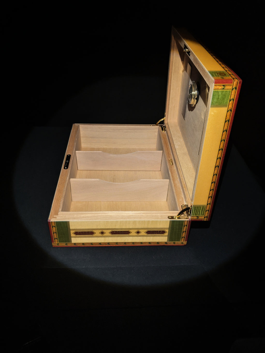 Elie Bleu Alba Natural  Sycamore Humidor 110 count NIB