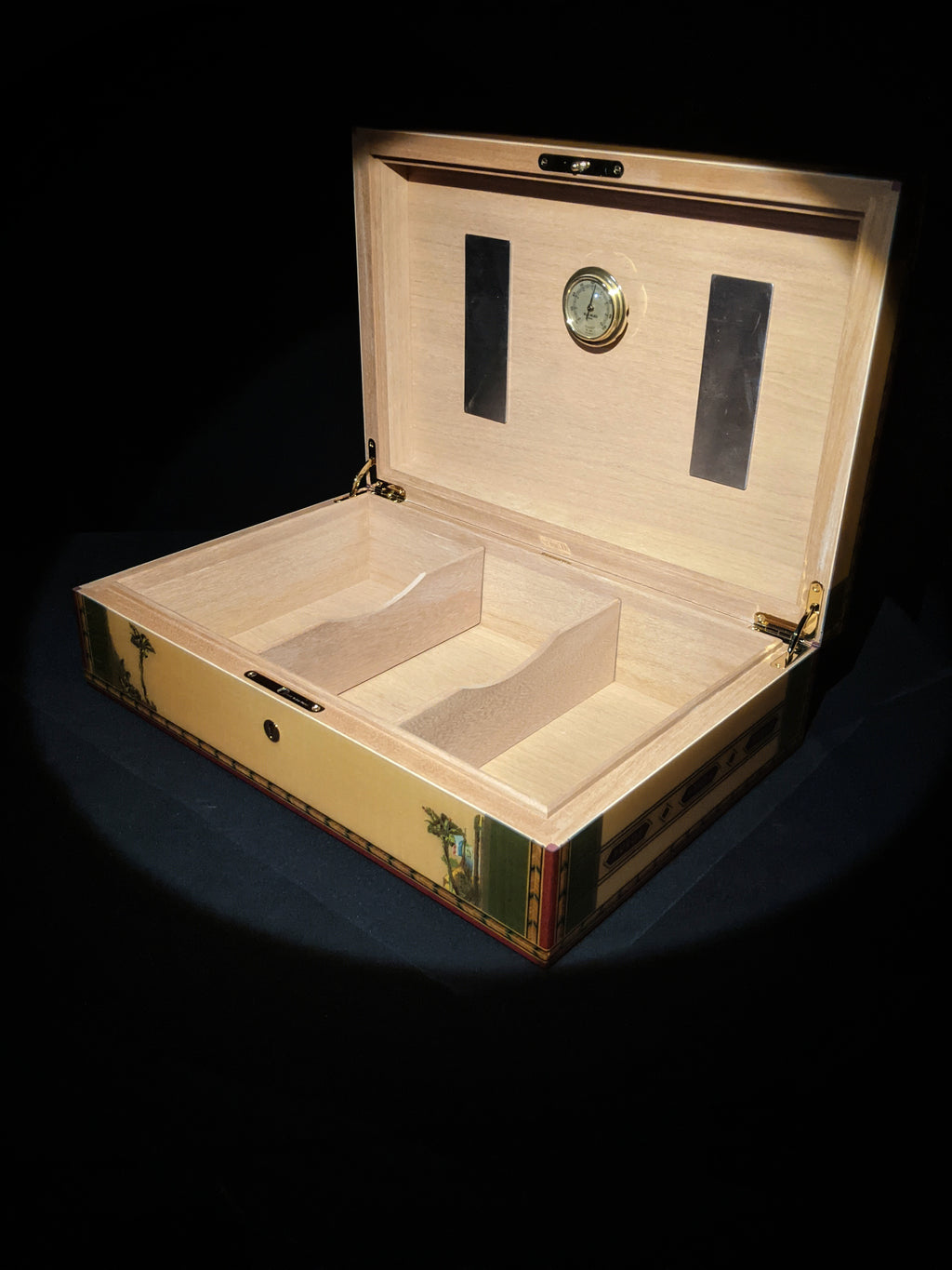 Elie Bleu Alba Natural  Sycamore Humidor 110 count NIB