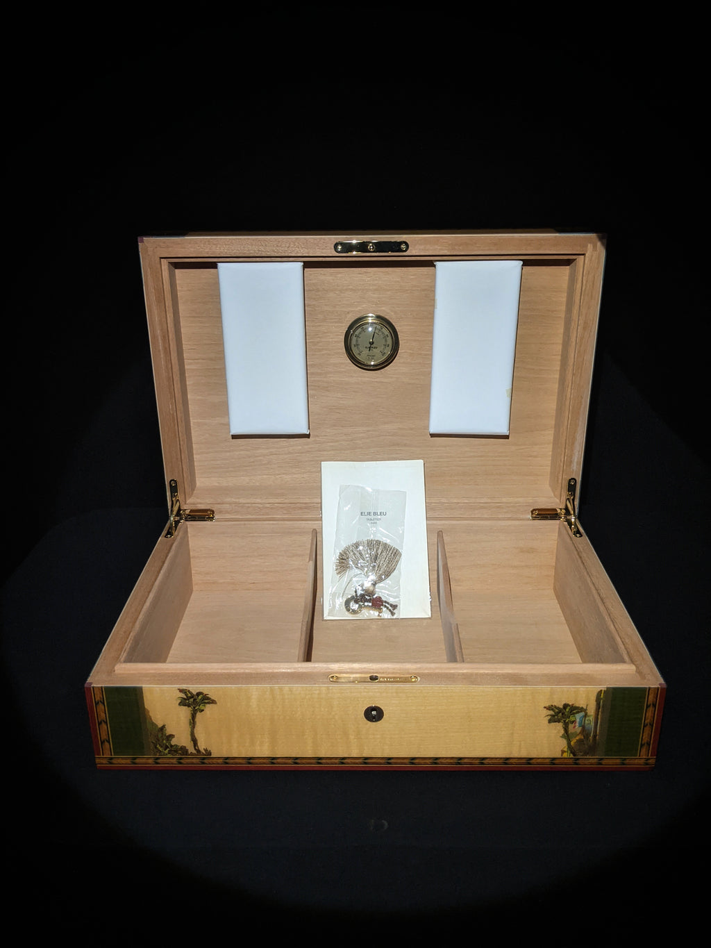 Elie Bleu Alba Natural  Sycamore Humidor 110 count NIB