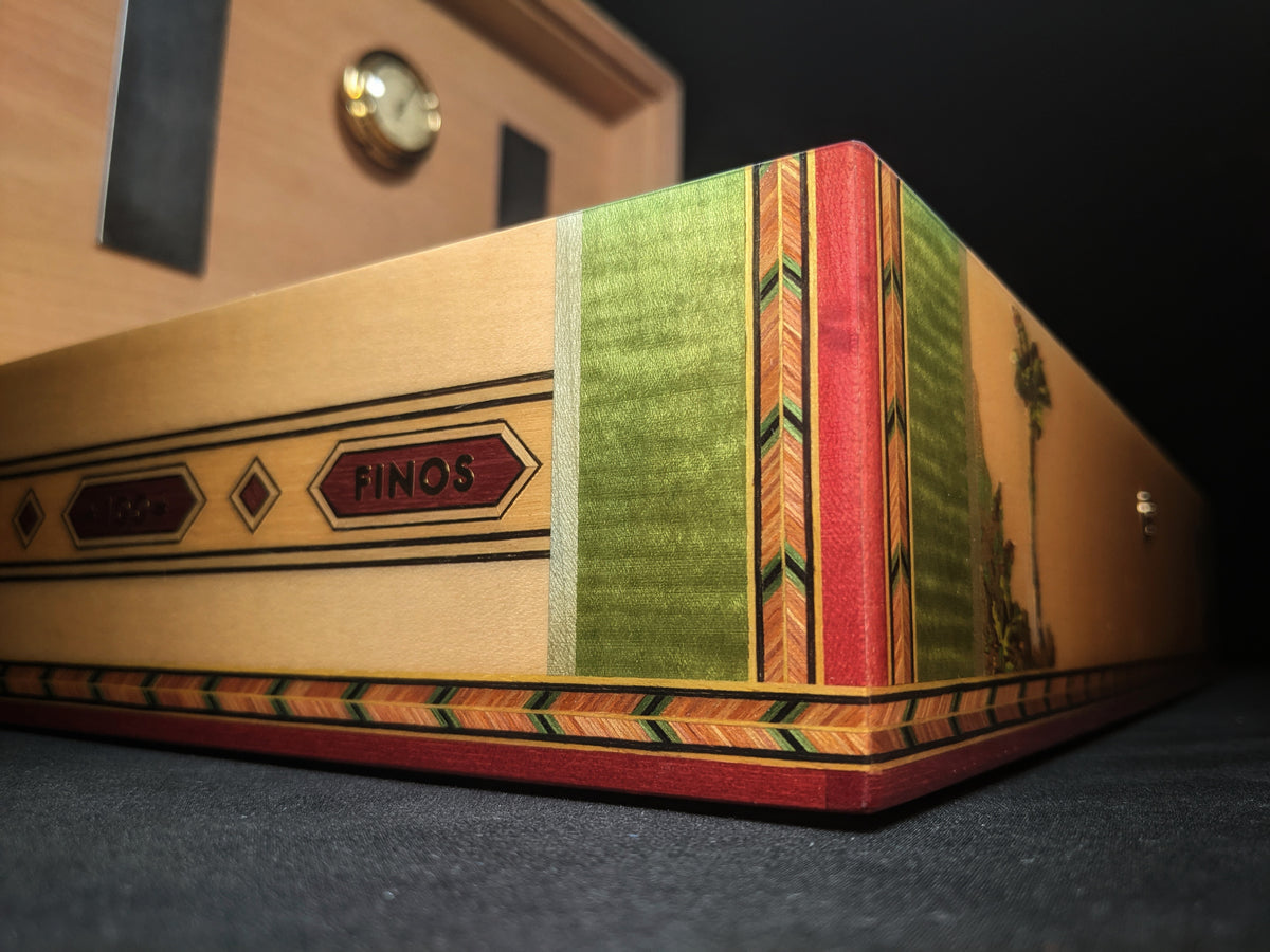 Elie Bleu Alba Natural  Sycamore Humidor 110 count NIB