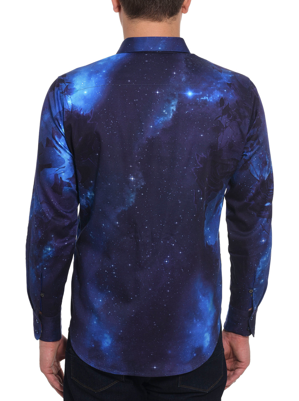 Robert Graham Cosmic Garden Long Sleeve Shirt Size Medium