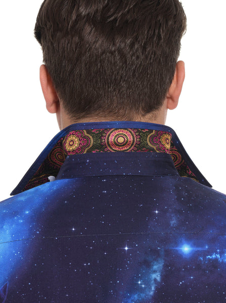 Robert Graham Cosmic Garden Long Sleeve Shirt Size Medium