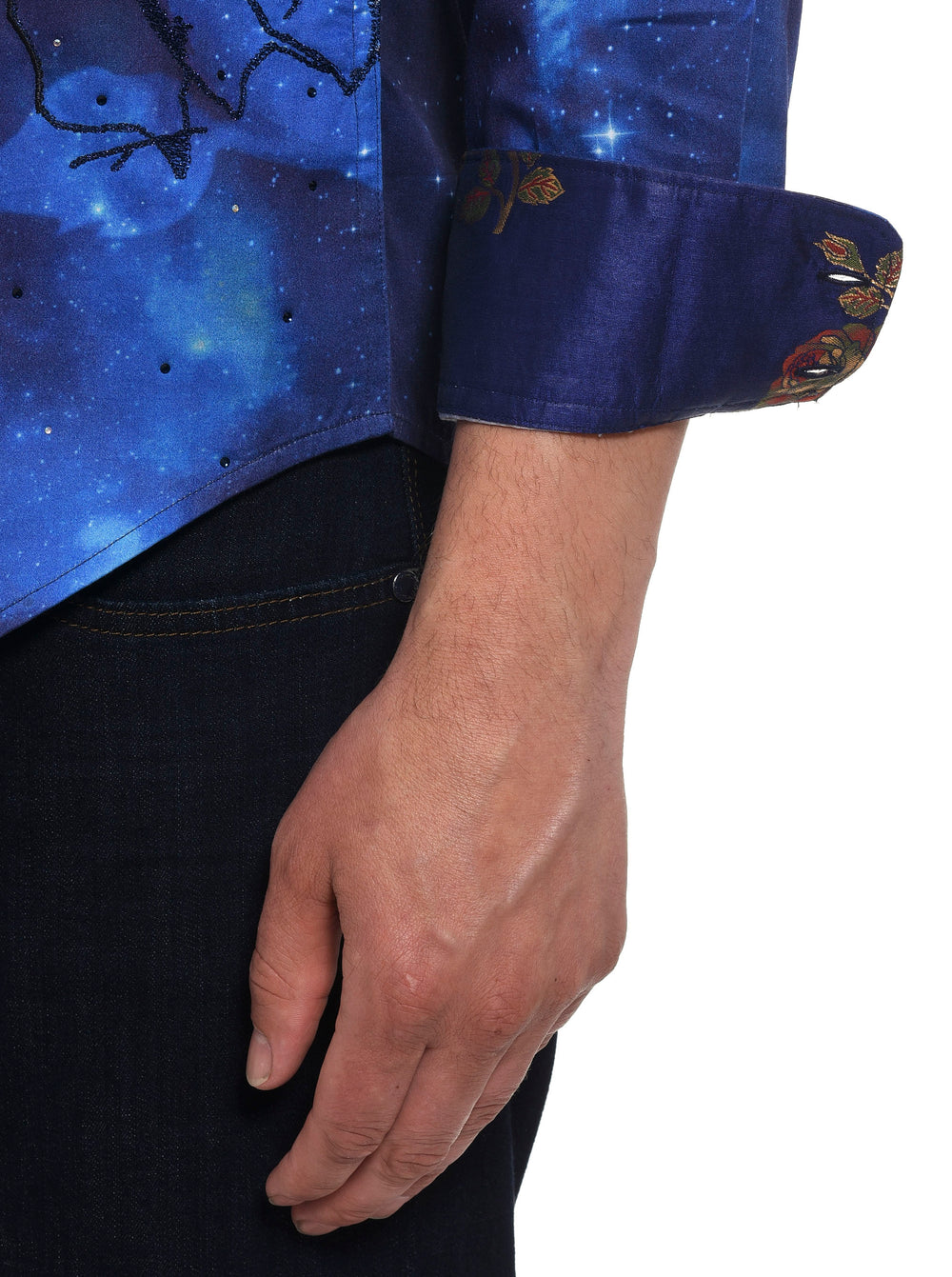 Robert Graham Cosmic Garden Long Sleeve Shirt Size XXL
