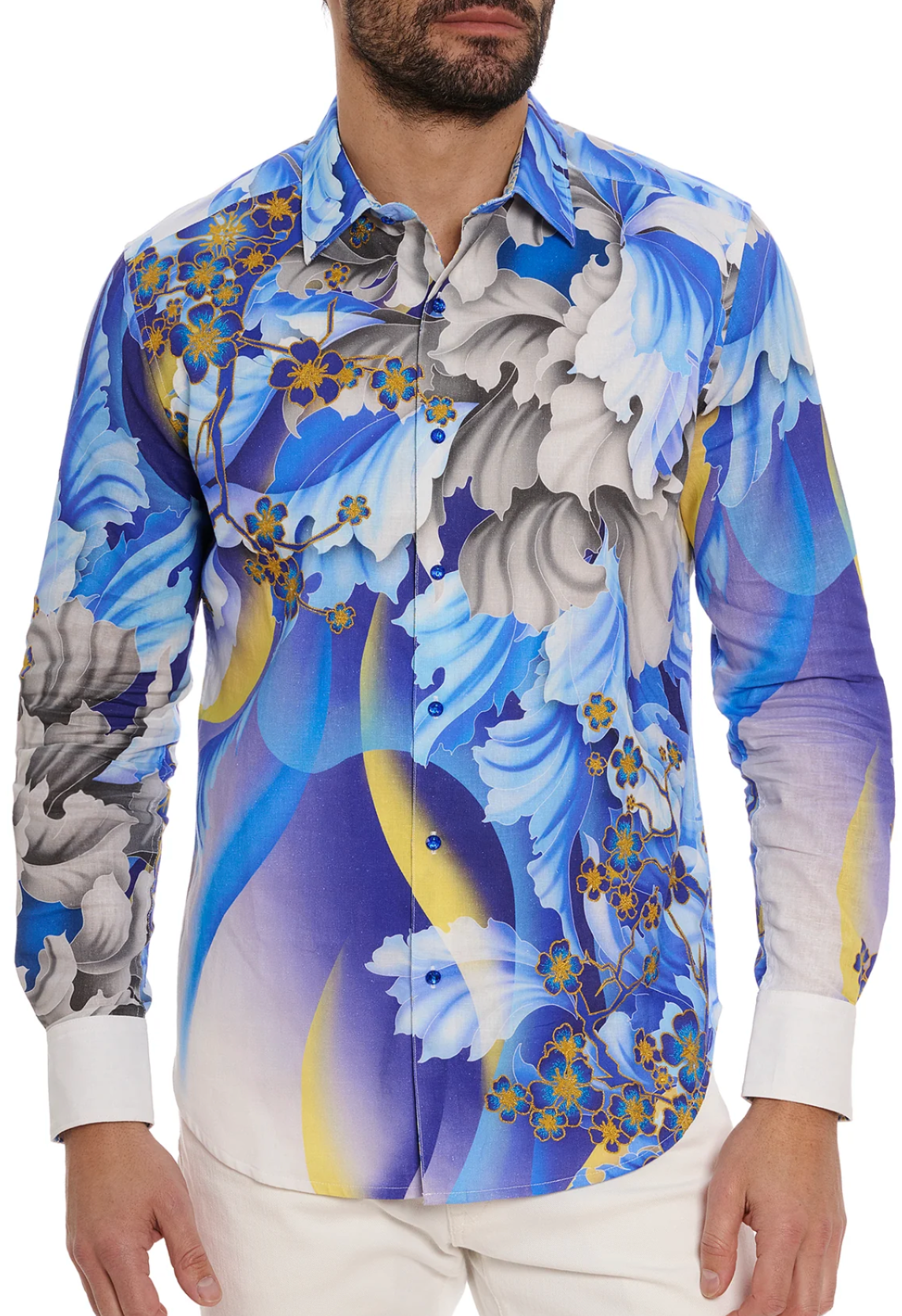 Robert Graham Thelonius Long Sleeve Shirt Size Large