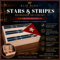 Elie Bleu Stars and Stripes Humidor 110 ct