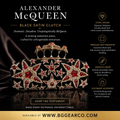 Alexander Mc Queen Black Satin Clutch with crystals