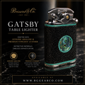 Brizard and Co Gatsby Abalone and  Stingray Leather Table Lighter NIB