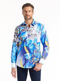 Robert Graham Thelonius Long Sleeve Shirt Size Large