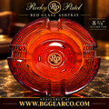 Rocky Patel Red Glass Cigar Ashtray 8 3/4" Diameter