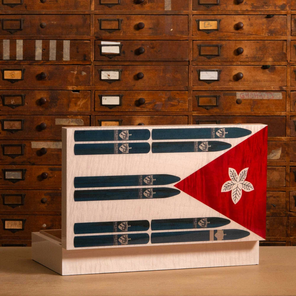 Elie Bleu Stars and Stripes Humidor 110 ct