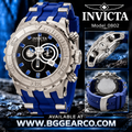 Invicta Model 0802 Wristwatch – Blue Band & Dial – New in Box