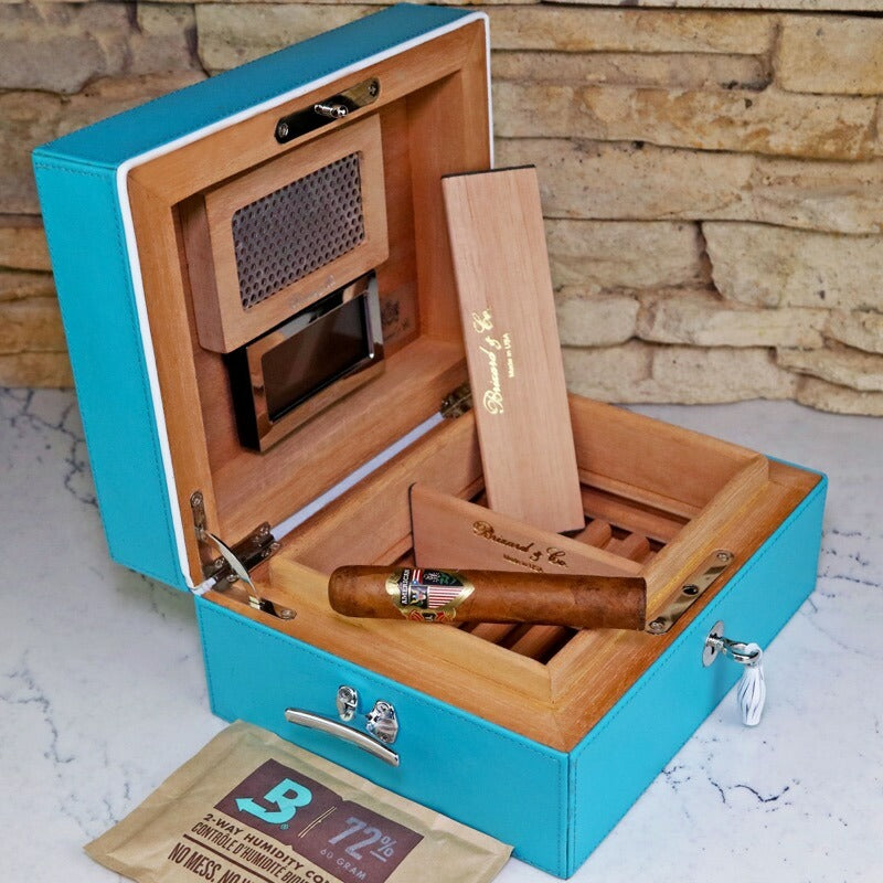 Brizard and Co. Positano Airflow Mini Desk Humidor — 13/15 Count