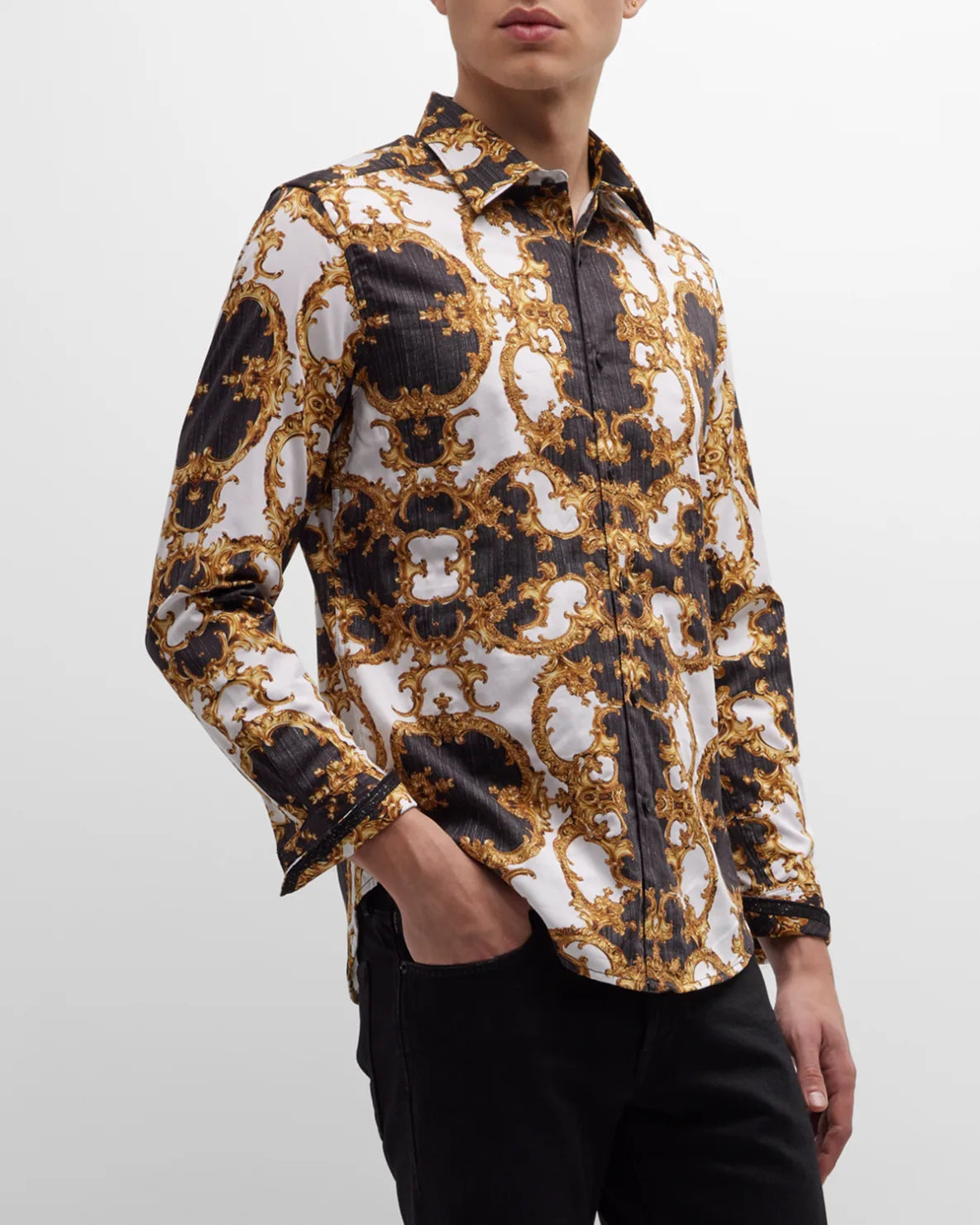 Robert Graham The Luxe Long Sleeve Shirt Size Medium