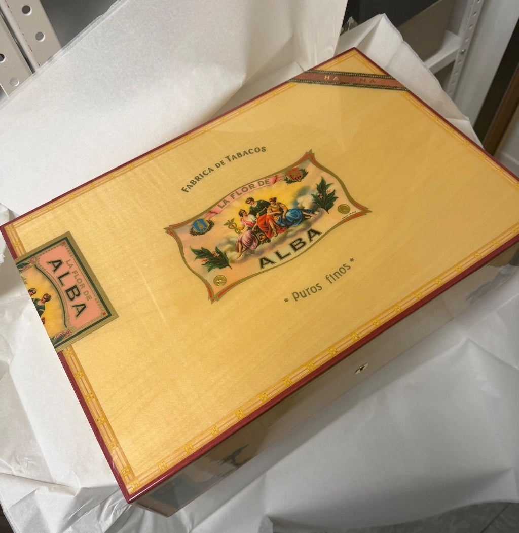 Elie Bleu Alba Natural  Sycamore Humidor 110 count NIB