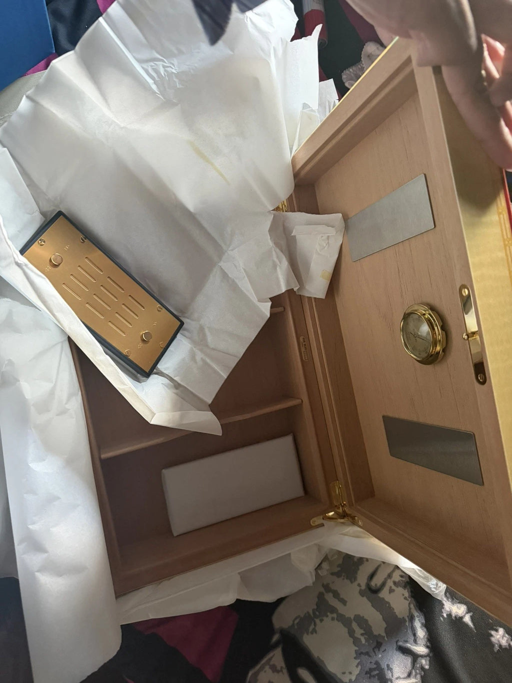 Elie Bleu Alba Natural  Sycamore Humidor 110 count NIB