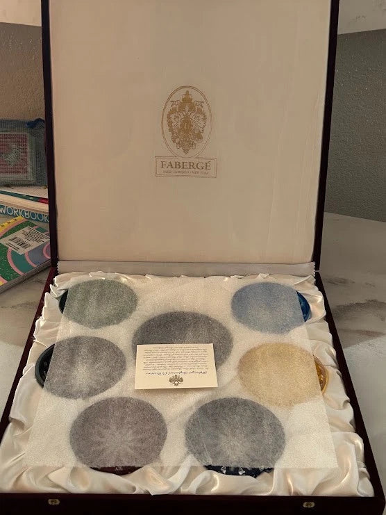 Faberge Imperial Crystal Coasters
