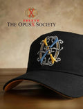 OpusX Society Black Embroidered Baseball Cap with bag