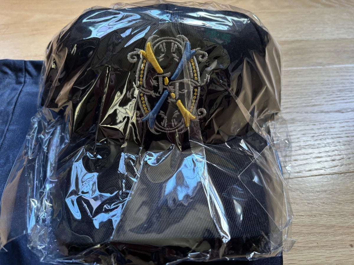OpusX Society Black Embroidered Baseball Cap with bag