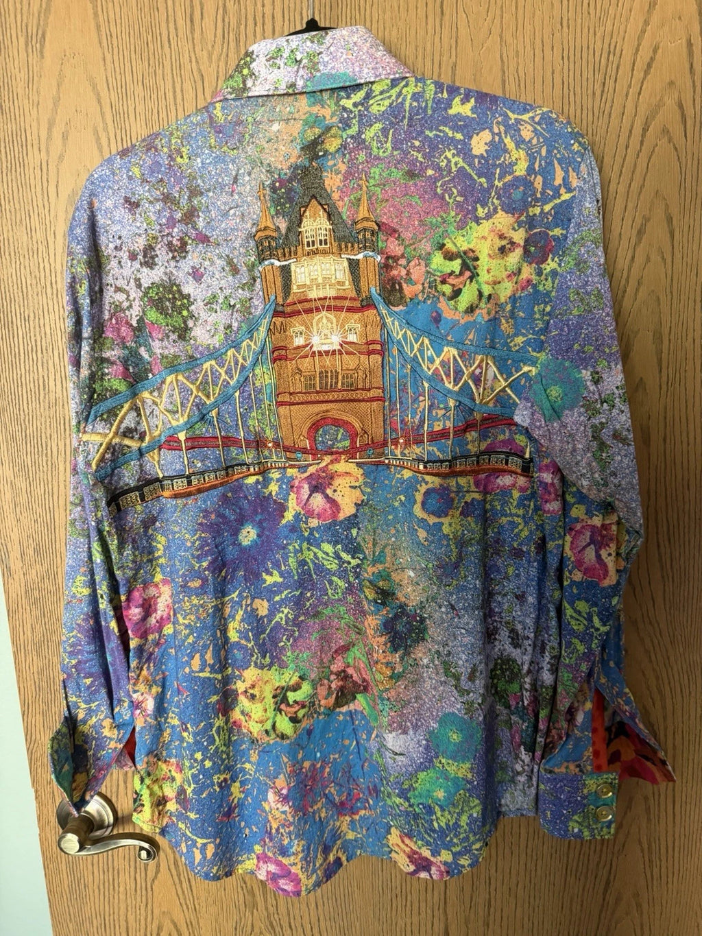 Robert Graham Admiralty Embroidered Shirt Size Small