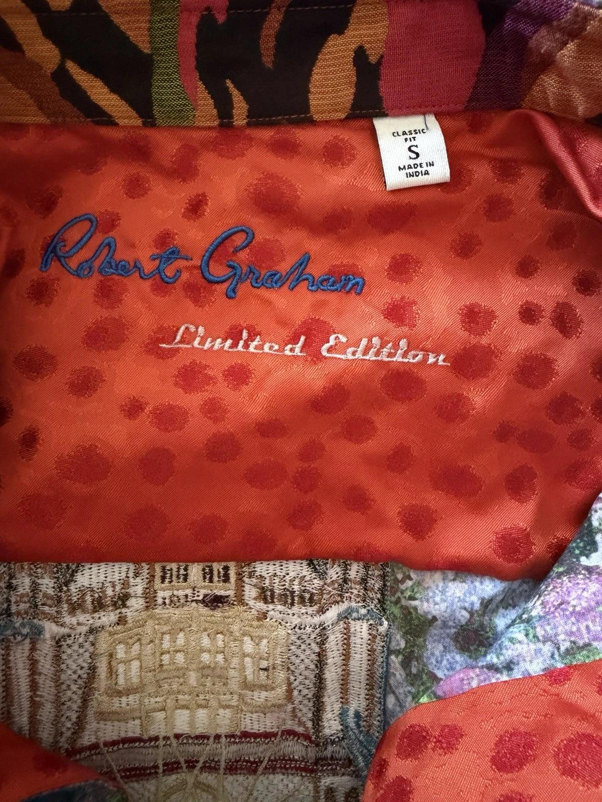 Robert Graham Admiralty Embroidered Shirt Size Small
