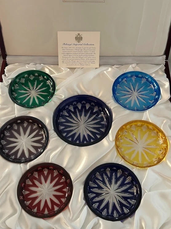 Faberge Imperial Crystal Coasters