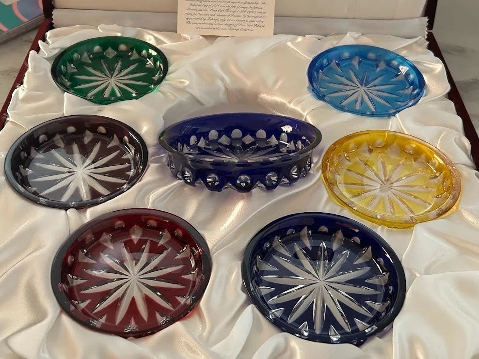 Faberge Imperial Crystal Coasters