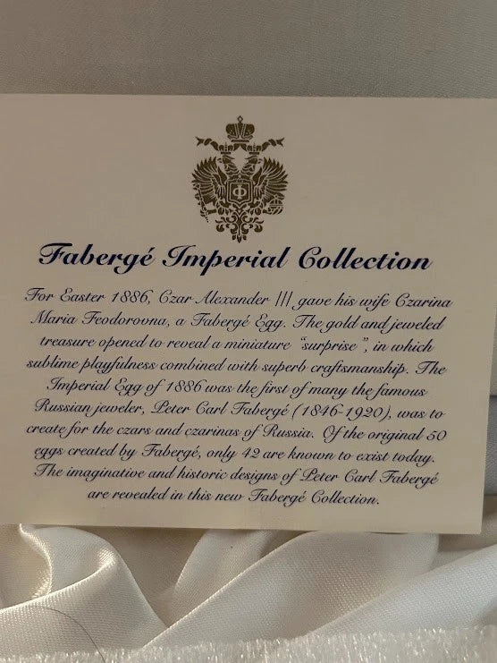 Faberge Imperial Crystal Coasters