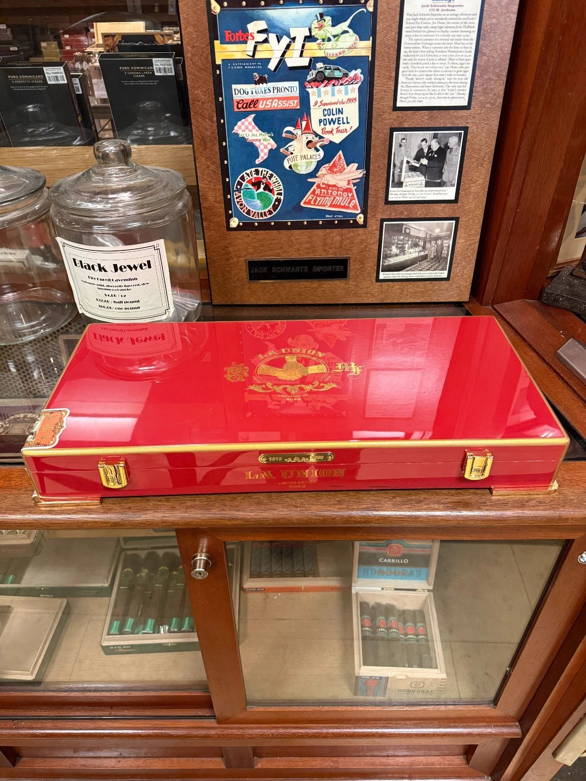 My Father Tatuaje La Union Red Cigar Humidor Empty 14.75" L x 7.75" W x 4.75" H