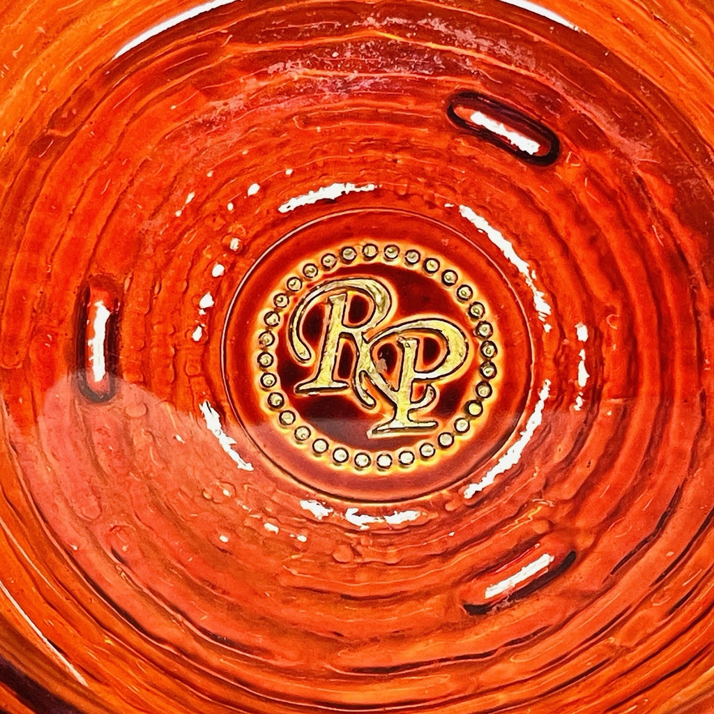 Rocky Patel Red Glass Cigar Ashtray 8 3/4" Diameter