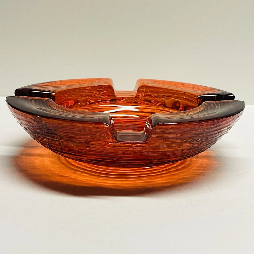 Rocky Patel Red Glass Cigar Ashtray 8 3/4" Diameter