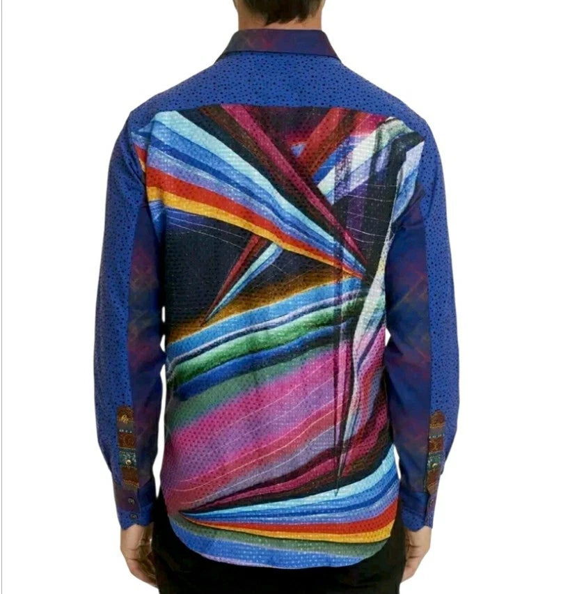 Robert Graham Osta Limited Edition Long Sleeve Shirt Size Medium XXL