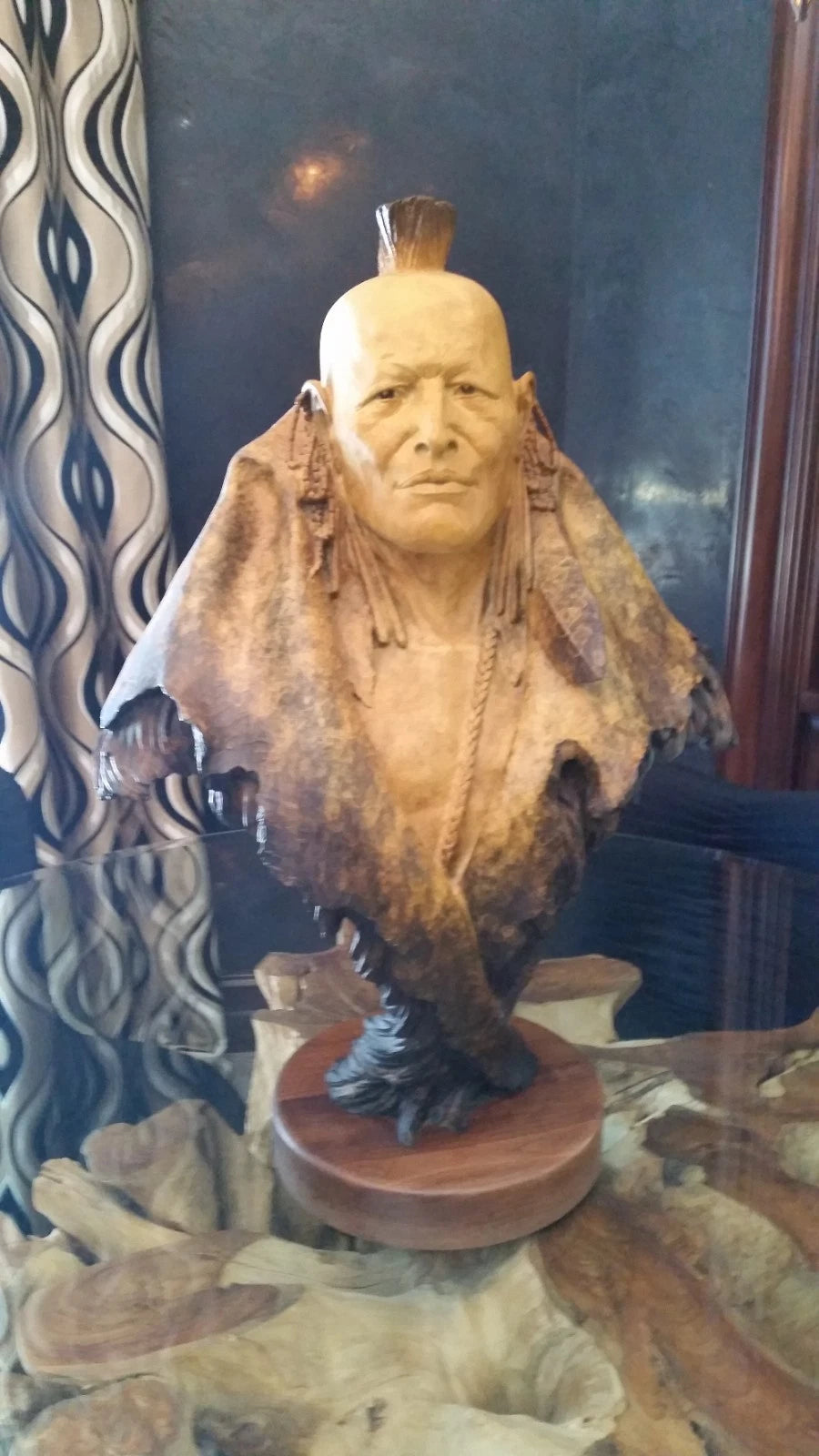 Dan Garrett "Grasslands Warrior" Bronze Sculpture