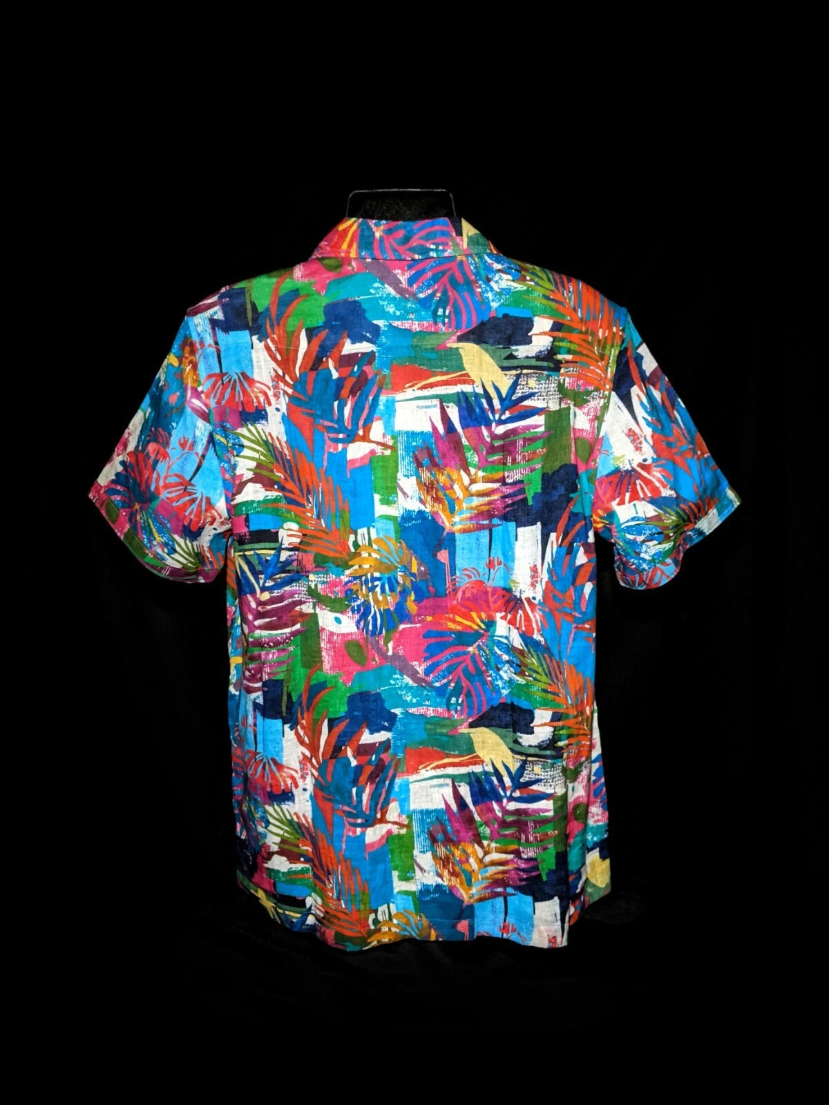 Robert Graham Himalayas Short Sleeve Shirt Size Large NWTS
