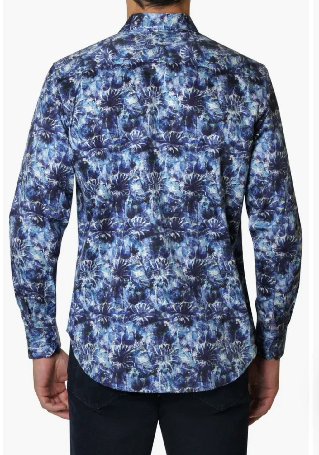 Robert Graham Flemming Long Sleeve Blue Shirt Size Medium