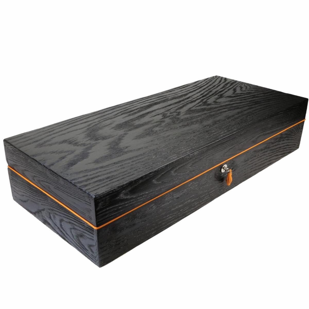 Brizard Royal Oak Collection  humidor 26.5"L X 11.5" W X 5.5"H  Made in USA