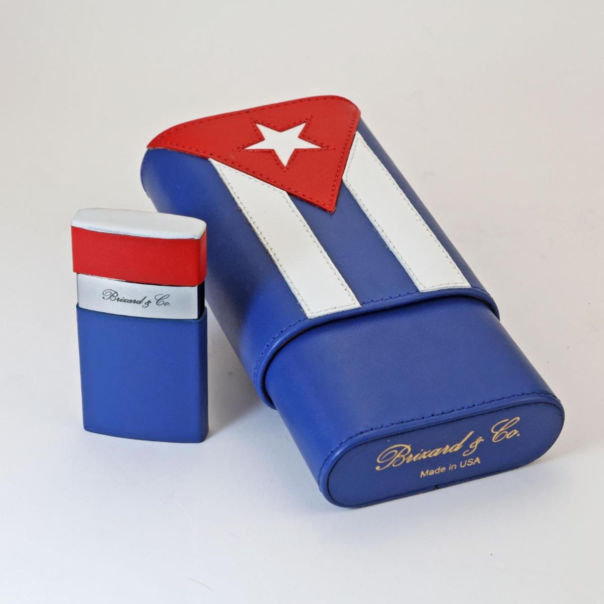 Brizard and Co Cuba Libre Leather Case and Pocket Lighter NIB
