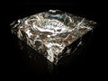Black Marble Square Cigar Ashtray 7" square NIB