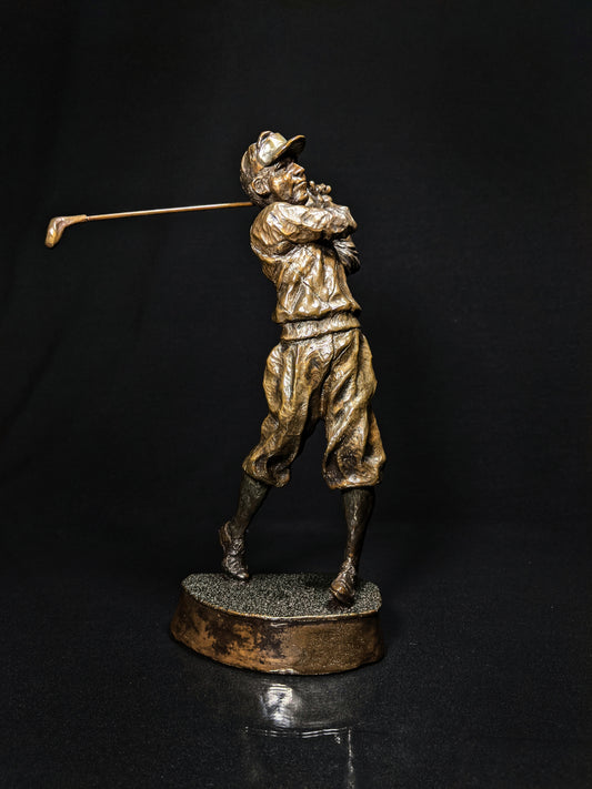 Mark Hopkins Bronze Golf Series Sculpture called " Fairway " Made in USA