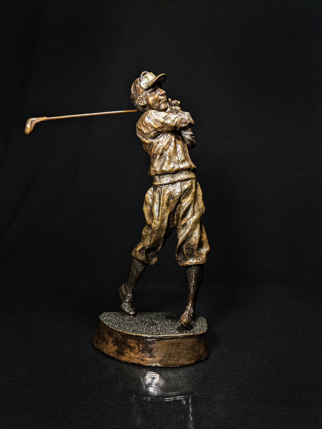 Mark Hopkins Golf Series "Fairway" Bronze Sculpture — Made in USA