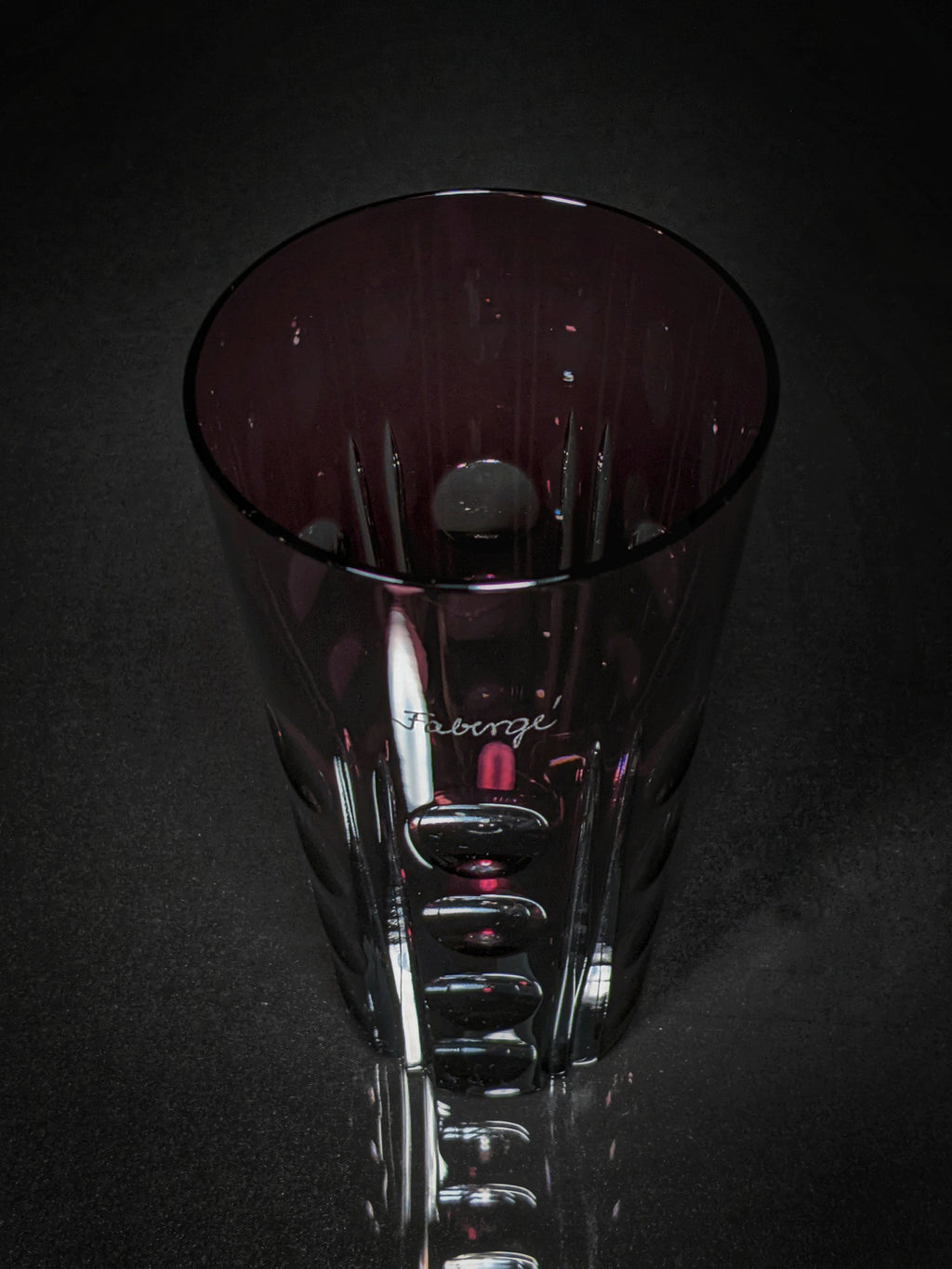 Faberge Crystal Colored Bubble Glasses