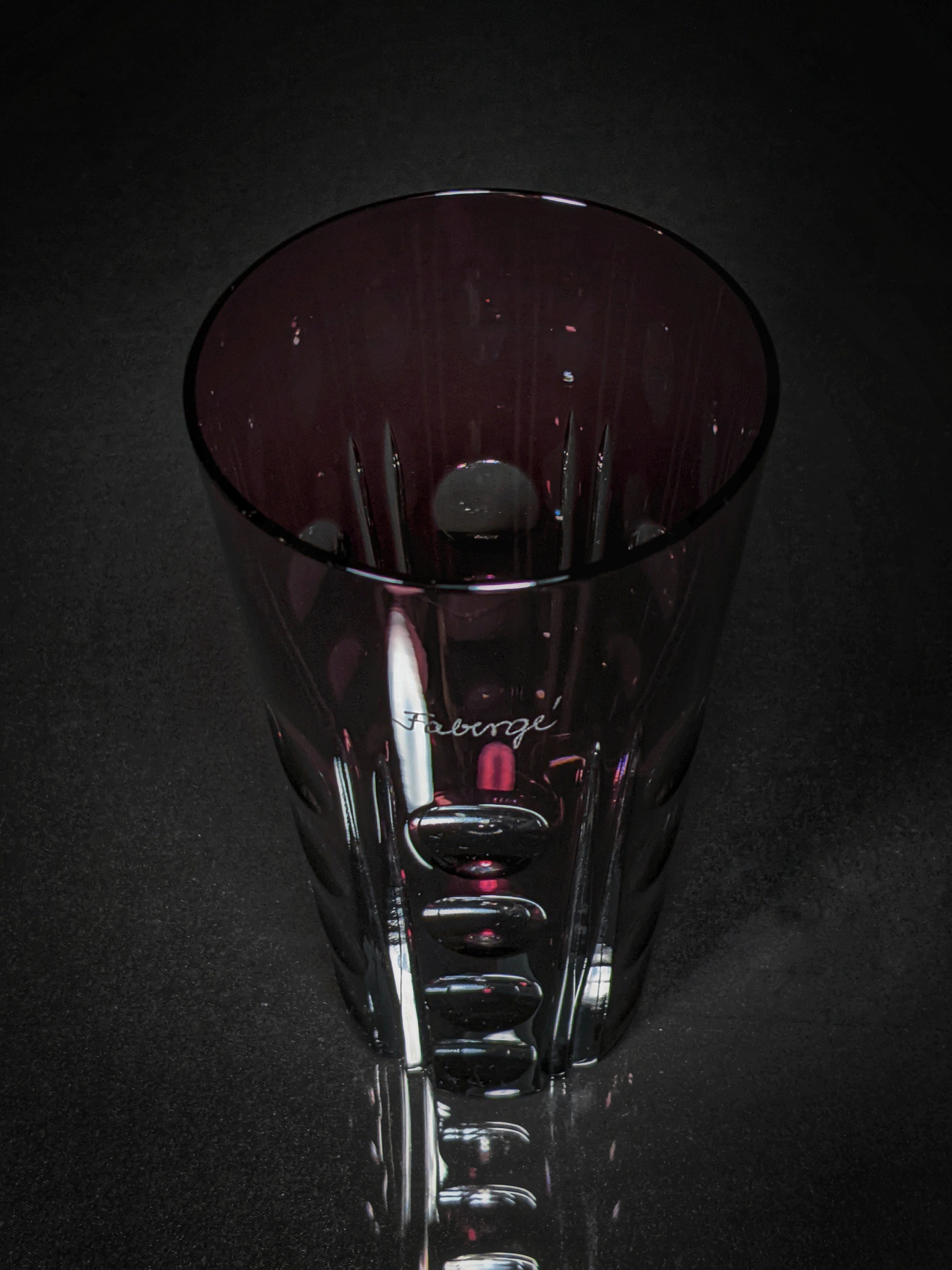 Faberge Crystal Colored Bubble Glasses