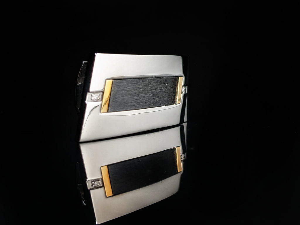 Dolan Bullock Diamond  Stainless Steel Money Clip NIB