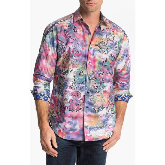 Robert graham Lazer Art Shirt Medium