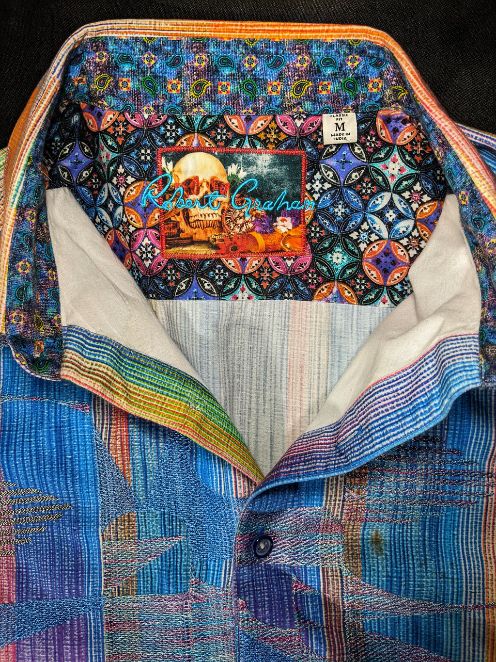 Robert Graham - Colorful Long Sleeve - Men's Medium Button Down Classic Fit