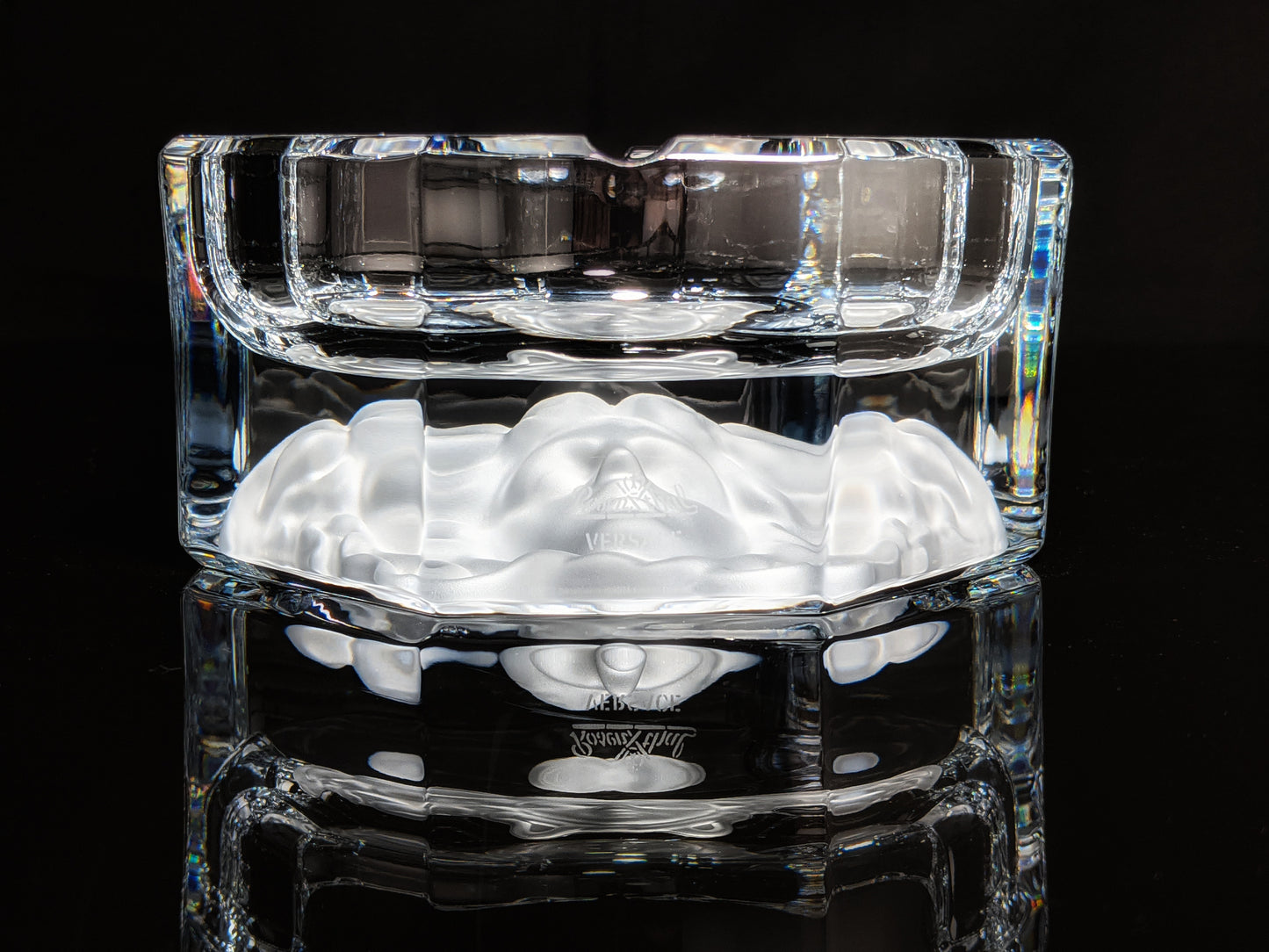 Versace Medusa Lumiere Crystal Ashtray