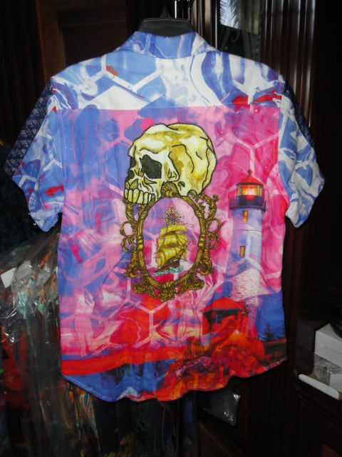 Robert Graham Siebel's Cove Limited Edition Short Sleeve Shirt Size Medium New with Tags