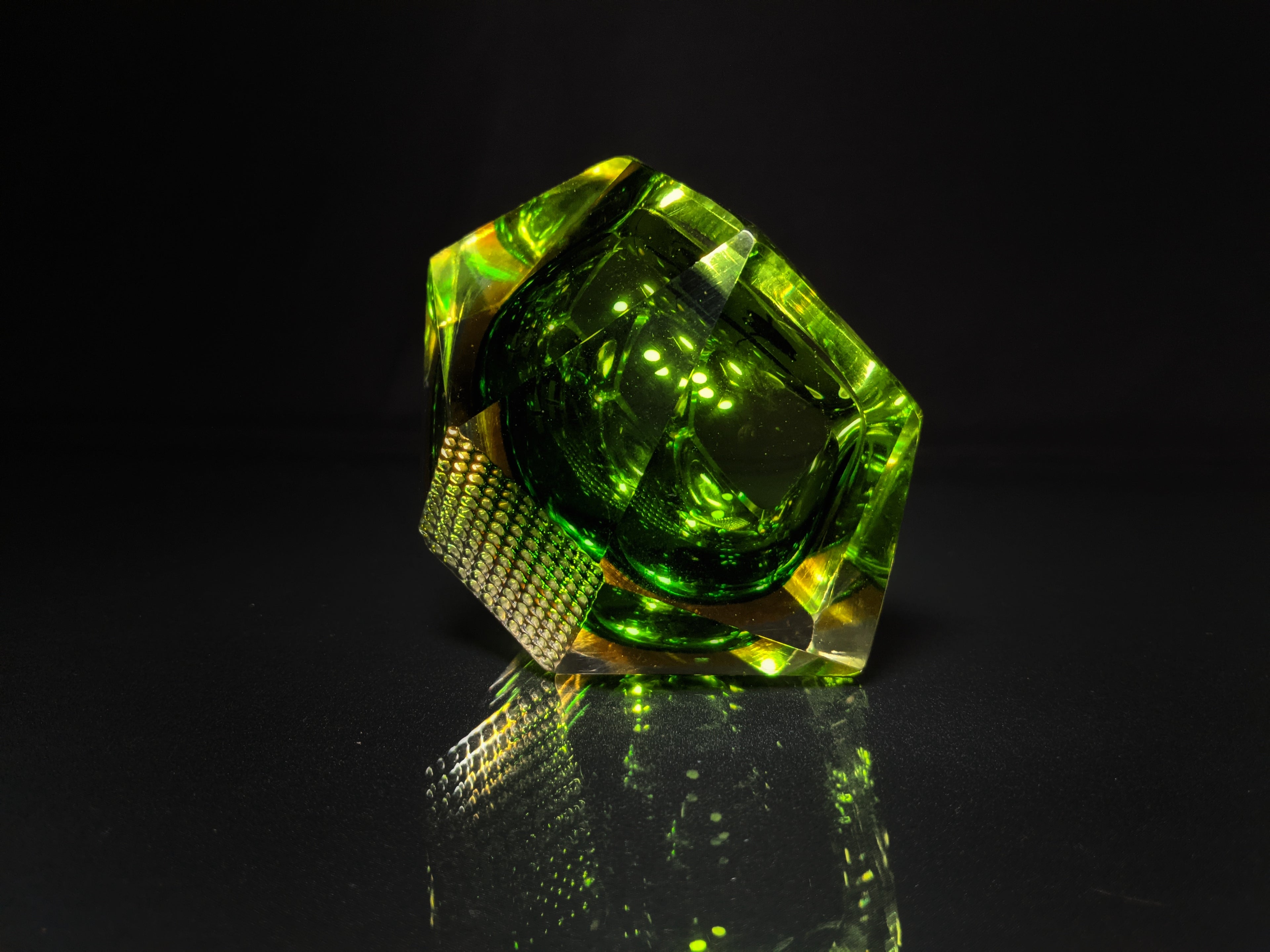 Murano Sommerso Crystal Ashtray